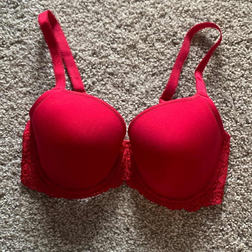 Wacoal red bra 34D